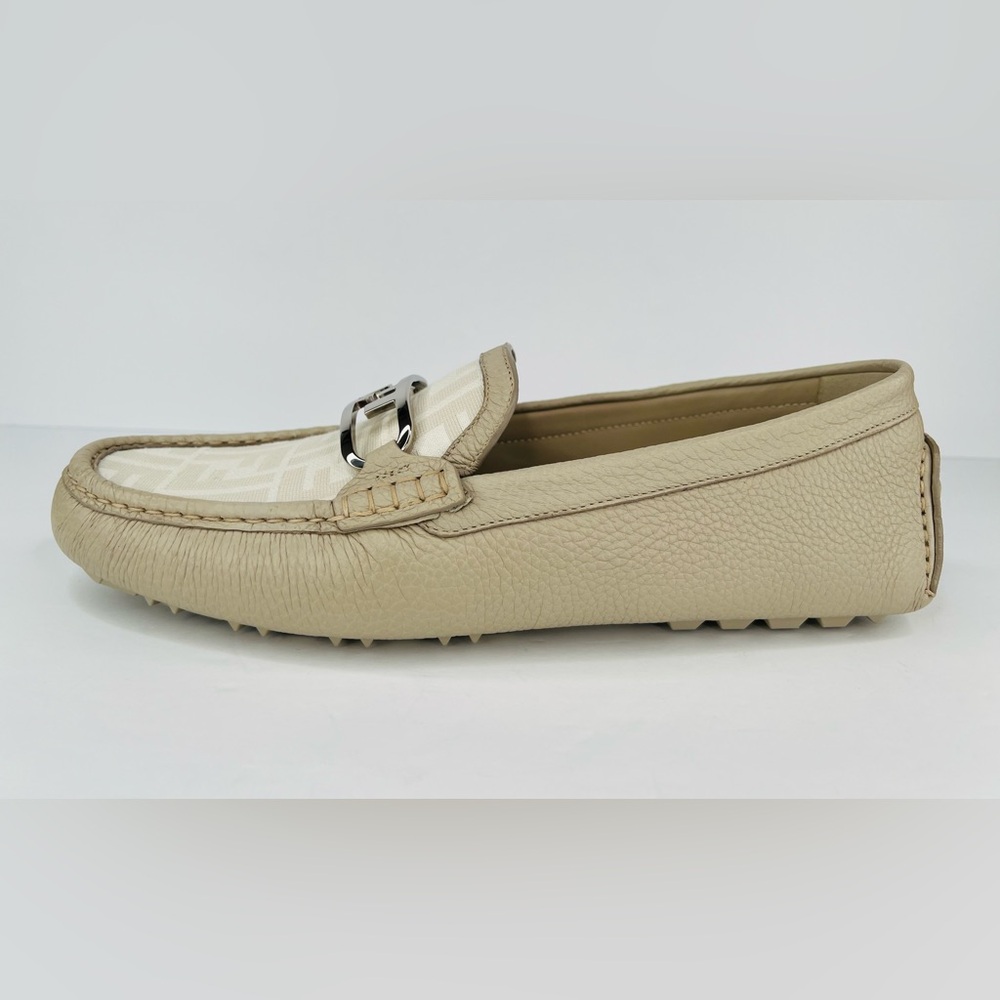 Fendi O'Lock FF Jacquard Logo Driving Leather Shoes UK 10 - US 11 - EU 44 - Picture 13 of 14